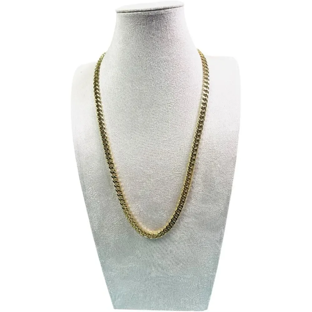 18K Gold Plated Cuban Chain Necklace